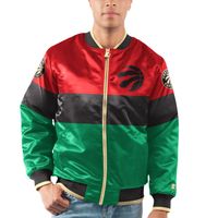 Men's Starter Red/Black/Green Toronto Raptors Black History Month 75th Anniversary - Full-Zip Jacket