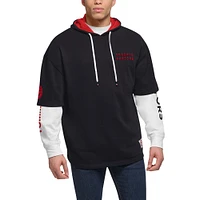 Ensemble 2 en 1 T-shirt et sweat à capuche Tommy Jeans Toronto Raptors Matthew pour homme, noir/blanc