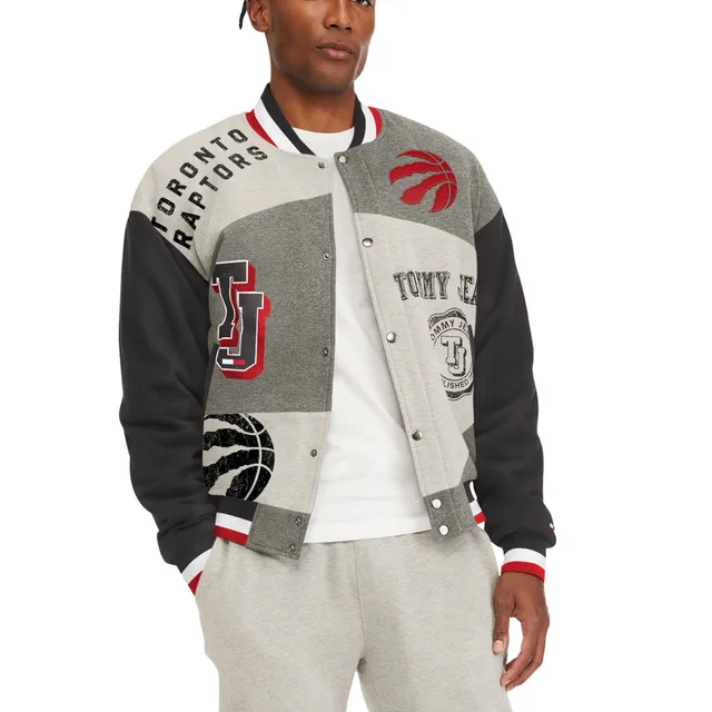 Mitchell & Ness Black/red Toronto Raptors Hardwood Classics Reload 3.0  Raglan Full-snap Satin Jacket