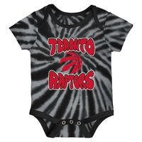 Newborn & Infant White/Black Toronto Raptors Monterey Tie-Dye - 2-Pack Bodysuit Set