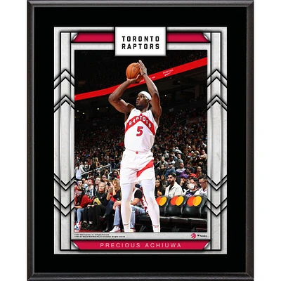 Plaque de joueur sublimée Precious Achiuwa Toronto Raptors 10,5" x 13"