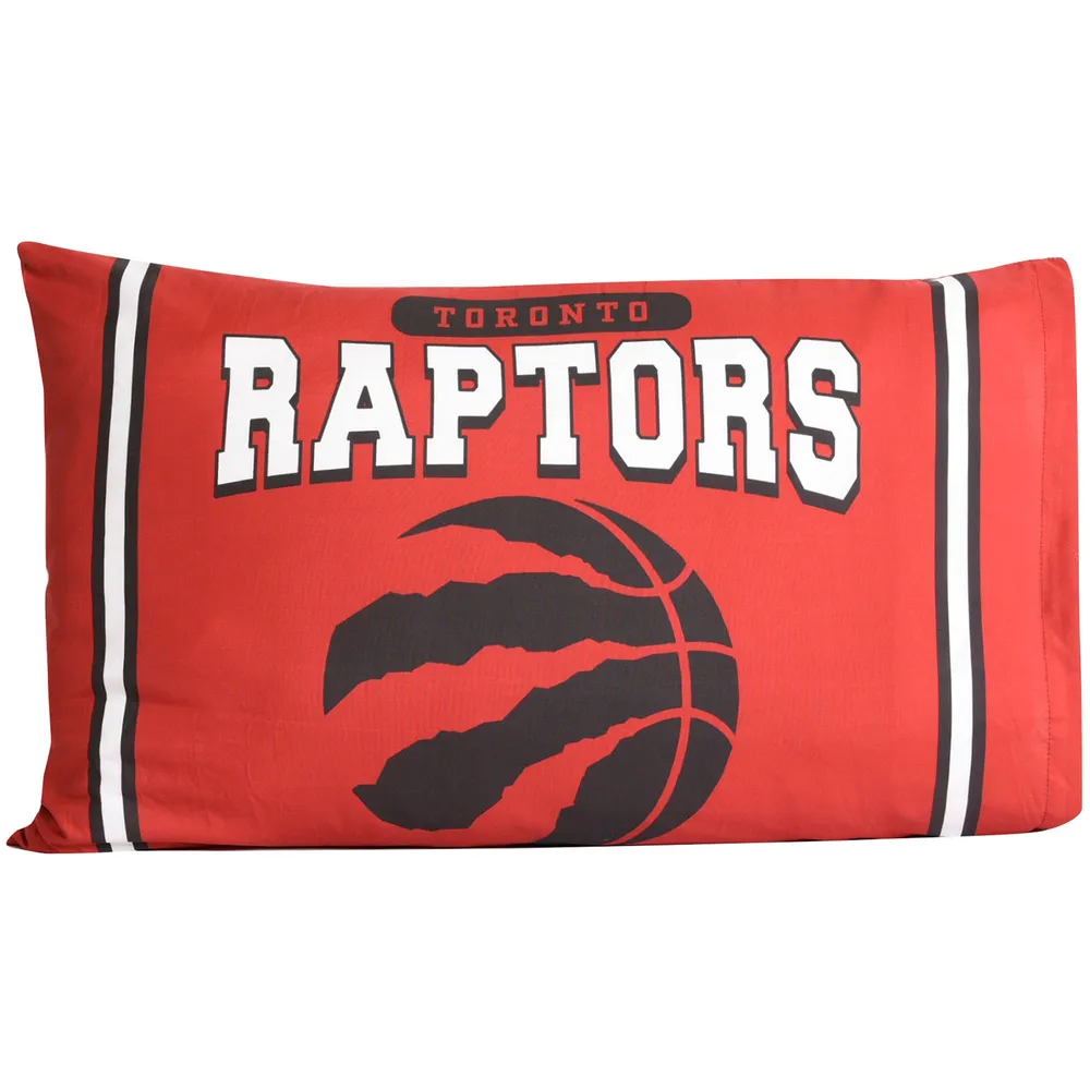 Lot de 2 taies d'oreiller rouges Toronto Raptors Team Logo 20'' x 30''