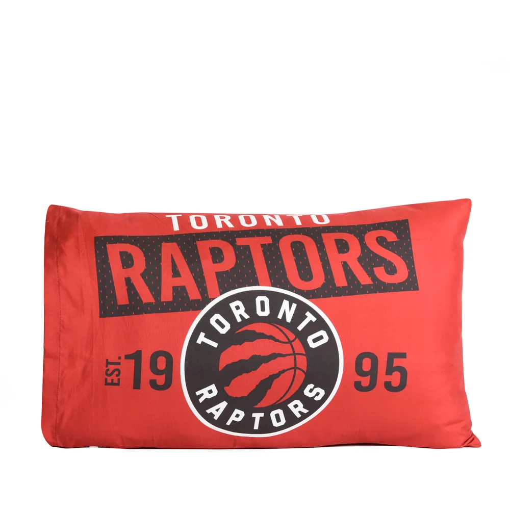 Lot de 2 taies d'oreiller rouges Toronto Raptors Team Logo 20'' x 30''