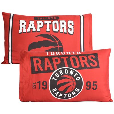 Red Toronto Raptors Team Logo 20'' x 30'' Two Pack Pillowcase Set