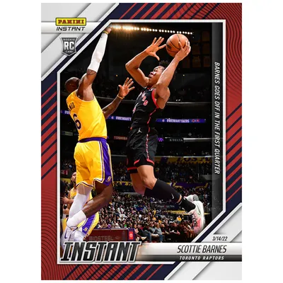 Scottie Barnes Toronto Raptors Fanatics Exclusive Parallel Panini Instant  Barnes Closes Out ROY Campaign With A Playoff-Best 18 Points Single Rookie  Trading Card - Limited Edition of 99