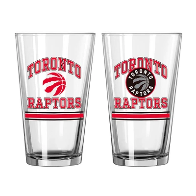 Raptors de Toronto 16oz. Verre à pinte, paquet de deux