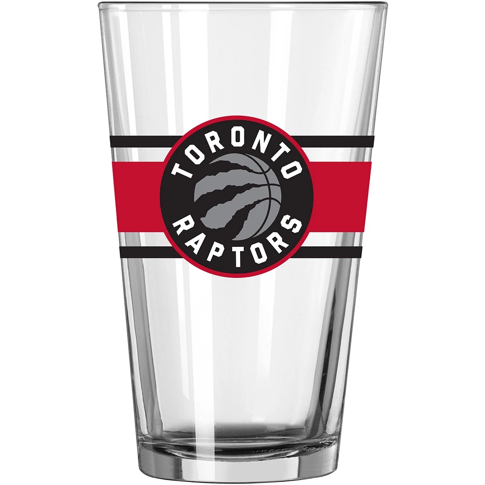 Raptors de Toronto 16 oz. Verre à pinte à rayures