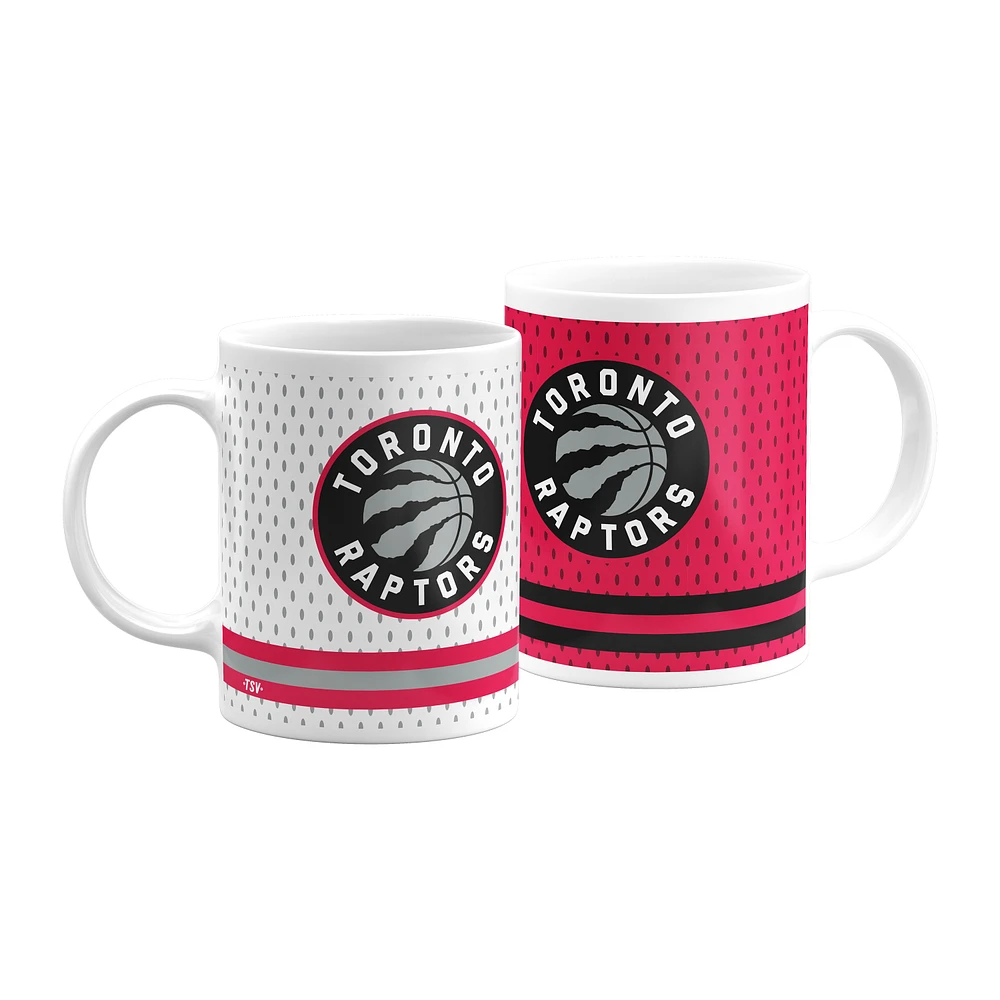 Toronto Raptors - Ensemble de 2 tasses à café - Blanc