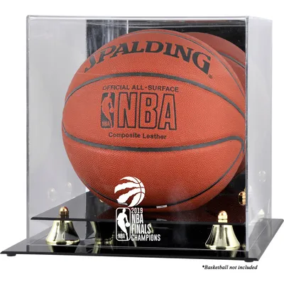 Toronto Raptors Fanatics Authentic 2019 NBA Finals Champions Logo Golden Classic Basketball Display Case with Mirrored Back