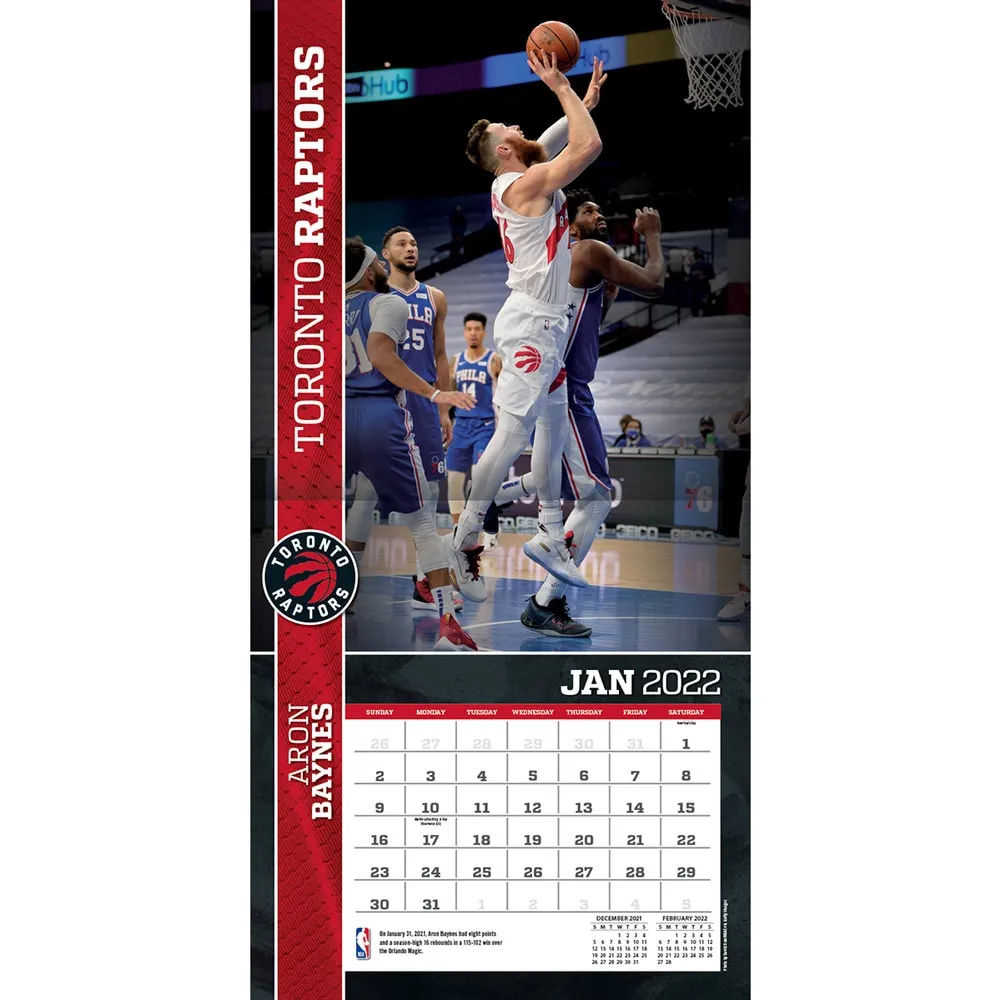 Toronto Raptors 2022 Mini Wall Calendar