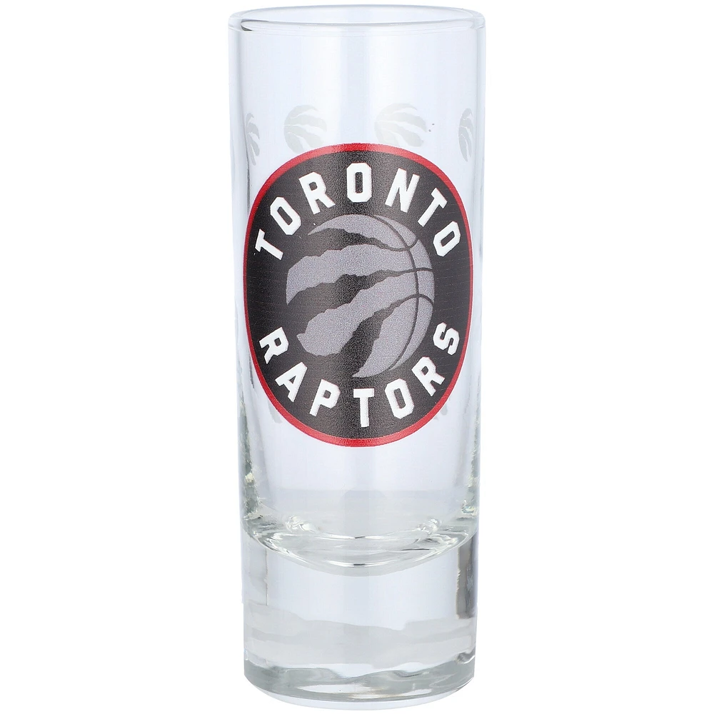 Raptors de Toronto 2,5 oz. Grand verre à liqueur gravé au satin