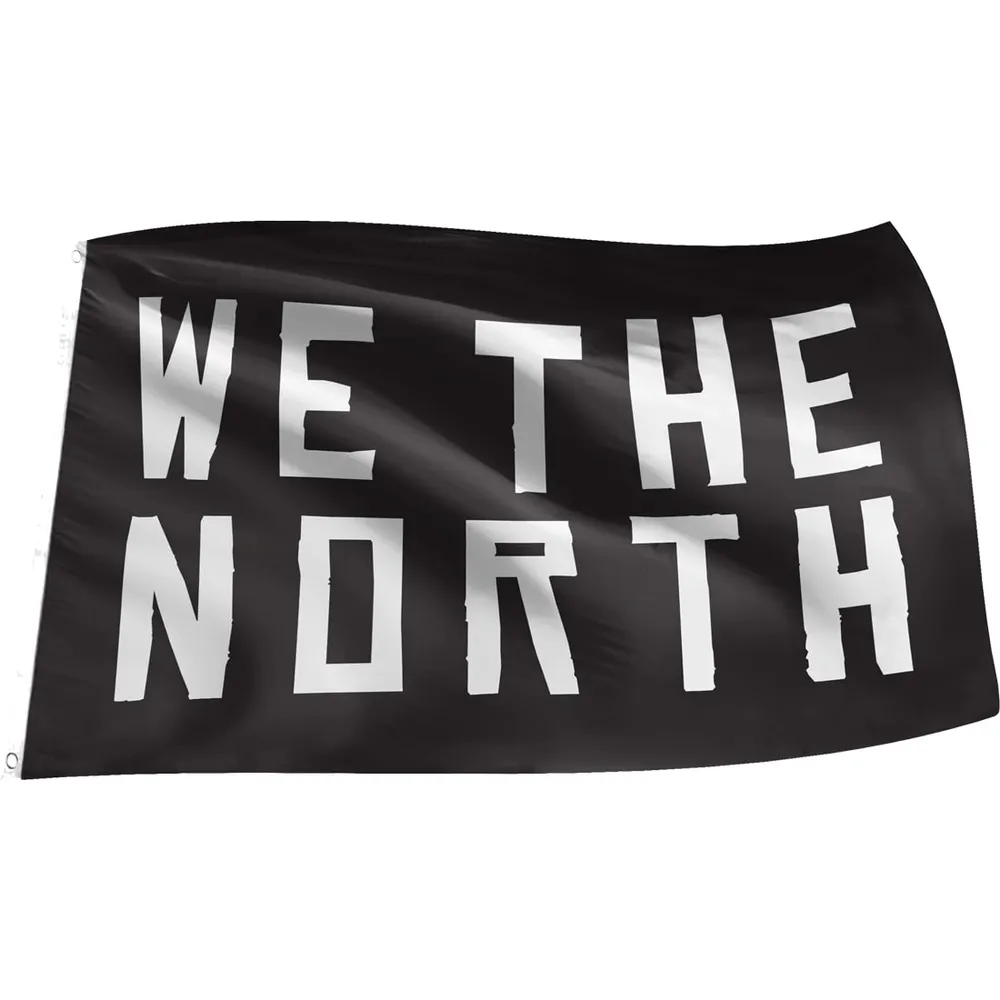 Raptors de Toronto - Drapeau ''We The North'' 3' x 5'' - Noir