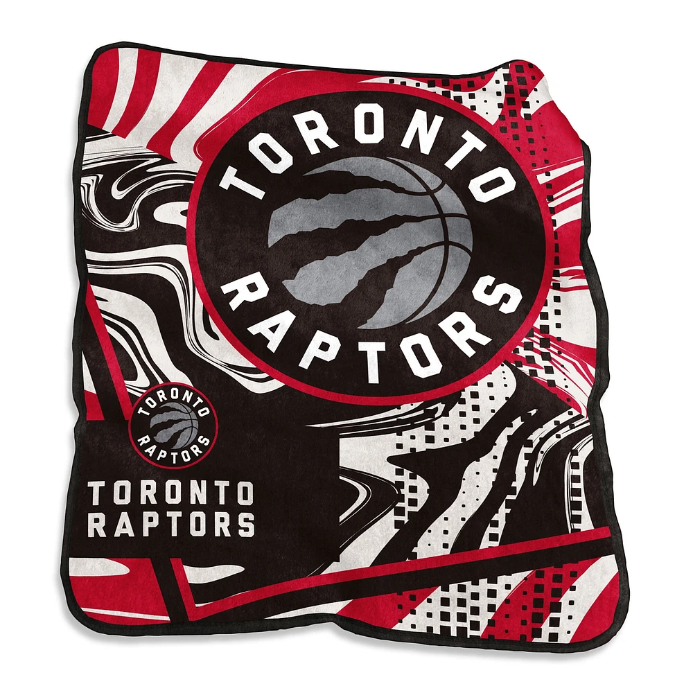 Couverture à jet tourbillon Raschel des Raptors de Toronto, 50 po x 60 po