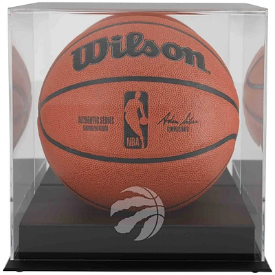 Toronto Raptors Blackbase Team Logo Basketball Display Case with Mirrored Back