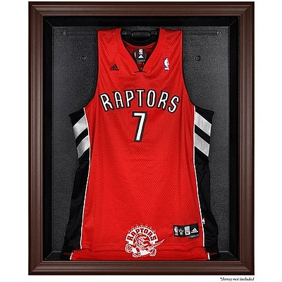 Toronto Raptors Brown Framed Hardwood Classics 1995 - 2015 Logo Jersey Display Case