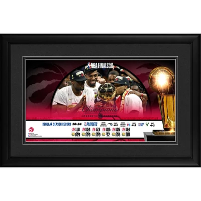 Raptors de Toronto encadré 10 "x 18" 2019 NBA Finals Champions Team Collage