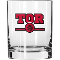 Toronto Raptors Letterman 14 oz. Verre de roches