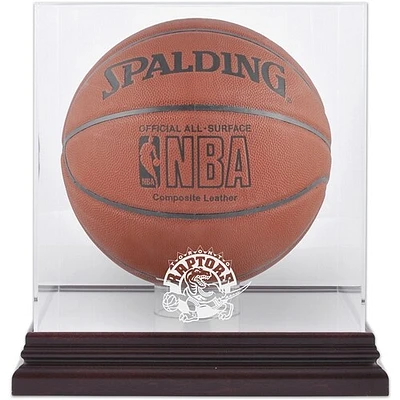 Toronto Raptors Mahogany Hardwood Classics 1995 - 2015 Logo Basketball Display Case with Mirrored Back