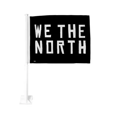 Toronto Raptors - Drapeau de voiture double face Premium ''We the North'' - Noir