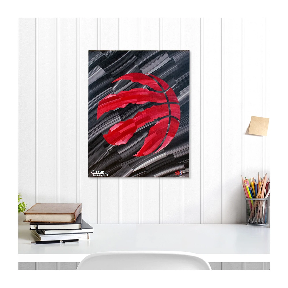 Impression giclée embellie des Raptors de Toronto 16" x 20" par Charlie Turano III