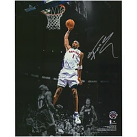 Photographie autographiée de 11"x 14" de Tracy McGrady des Toronto Raptors lors du match du Dunk contre le Miami Heat