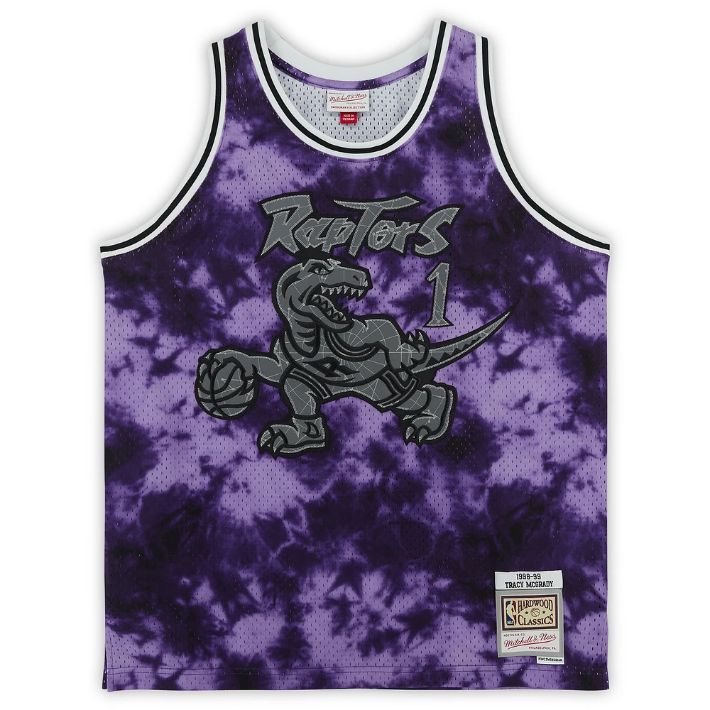 Tracy McGrady Toronto Raptors Autographed Purple Galaxy Mitchell & Ness 1998-99 Swingman Jersey