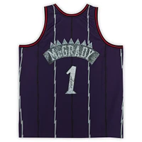 Tracy McGrady Toronto Raptors Autographed Purple Mitchell & Ness 75th Anniversary Swingman Jersey