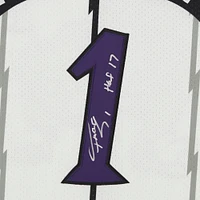Tracy McGrady White Toronto Raptors Autographed Mitchell & Ness 1998 Authentic Jersey with "HOF 17" Inscription