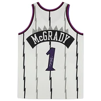 Tracy McGrady White Toronto Raptors Autographed Mitchell & Ness 1998 Authentic Jersey