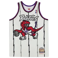 Tracy McGrady White Toronto Raptors Autographed Mitchell & Ness 1998 Authentic Jersey
