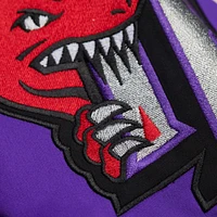 Unisex Mitchell & Ness Black Toronto Raptors Vintage Team Origins Satin Full-Snap Jacket