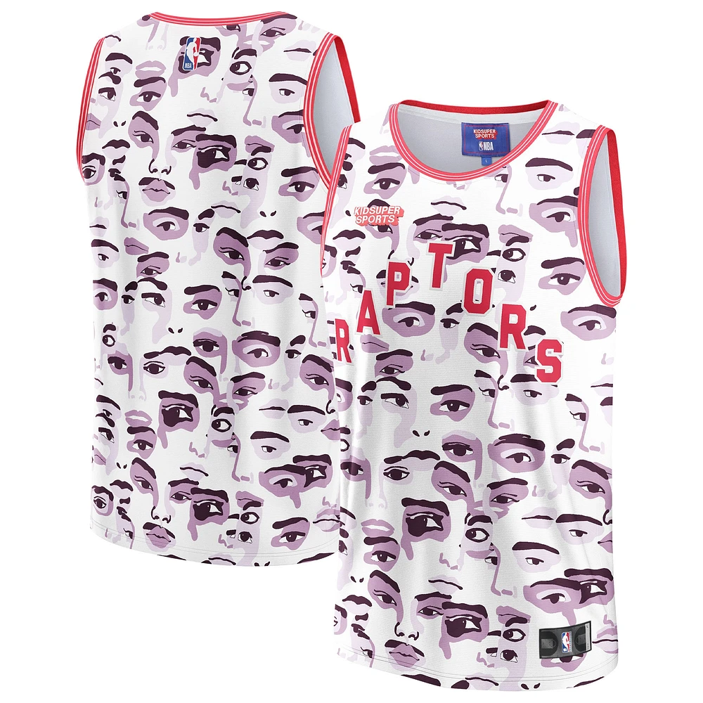 Maillot Unisex NBA & KidSuper Studios by Fanatics Blanc Toronto Raptors Hometown