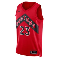 Maillot unisexe Nike Fred VanVleet rouge Toronto Raptors Swingman - Édition Icon