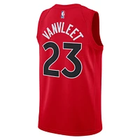 Maillot unisexe Nike Fred VanVleet rouge Toronto Raptors Swingman - Édition Icon