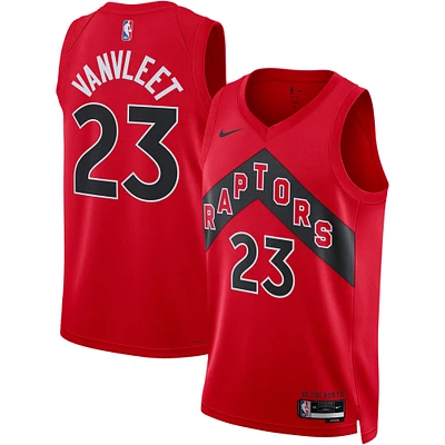 Maillot unisexe Nike Fred VanVleet rouge Toronto Raptors Swingman - Édition Icon