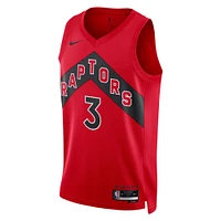 Maillot unisexe Nike OG Anunoby rouge des Toronto Raptors Swingman - Édition Icon