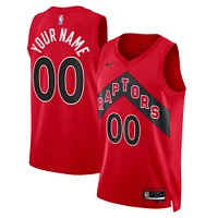 Maillot Nike rouge Toronto Raptors 2022/23 Swingman personnalisé unisexe - Édition Icon