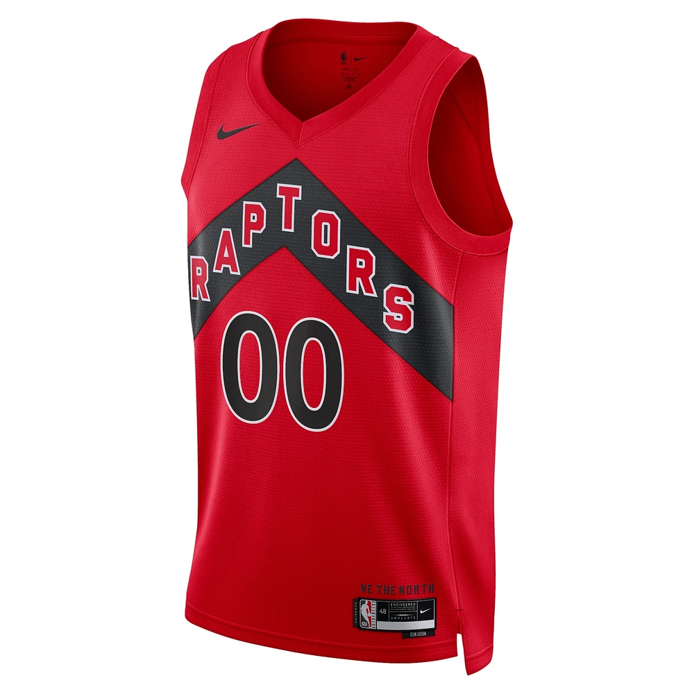 Maillot Nike rouge Toronto Raptors 2022/23 Swingman personnalisé unisexe - Édition Icon