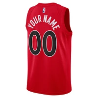 Maillot Nike rouge Toronto Raptors 2022/23 Swingman personnalisé unisexe - Édition Icon