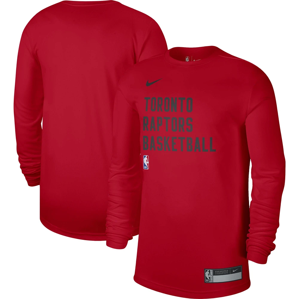 T-shirt à manches longues unisexe Nike Toronto Raptors 2023/24 Legend On-Court Practice rouge