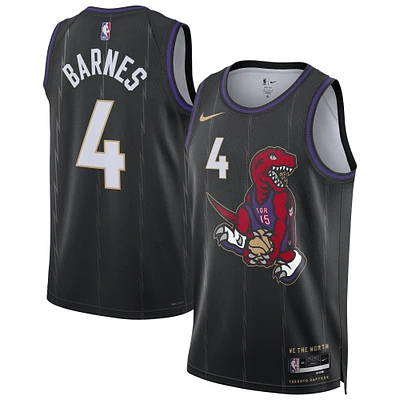 Unisex Nike Scottie Barnes Black Toronto Raptors 2024/25 Swingman Player Jersey - City Edition