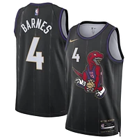 Maillot de joueur Nike Scottie Barnes noir unisexe Toronto Raptors 2024/25 Swingman - Édition City