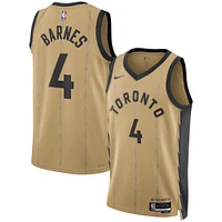 Maillot unisexe Nike Scottie Barnes Gold Toronto Raptors Swingman Player - City Edition