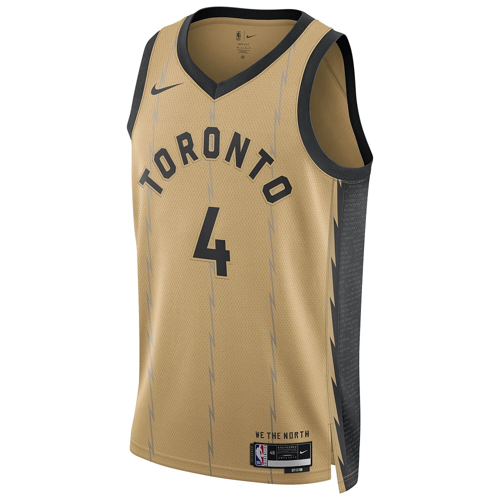 Maillot unisexe Nike Scottie Barnes Gold Toronto Raptors Swingman Player - City Edition