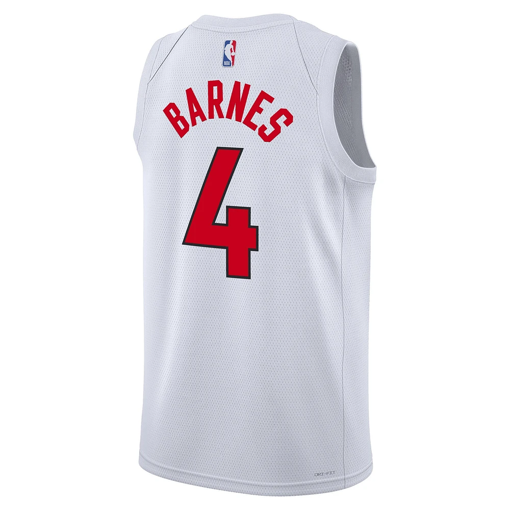 Unisex Nike Scottie Barnes White Toronto Raptors 2022/23 Swingman Jersey - Association Edition