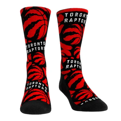 Toronto Raptors Rock Em Socks Unisex Allover Logo & Paint Crew