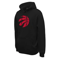 Unisex Stadium Essentials  Black Toronto Raptors Primary Logo Pullover Hoodie