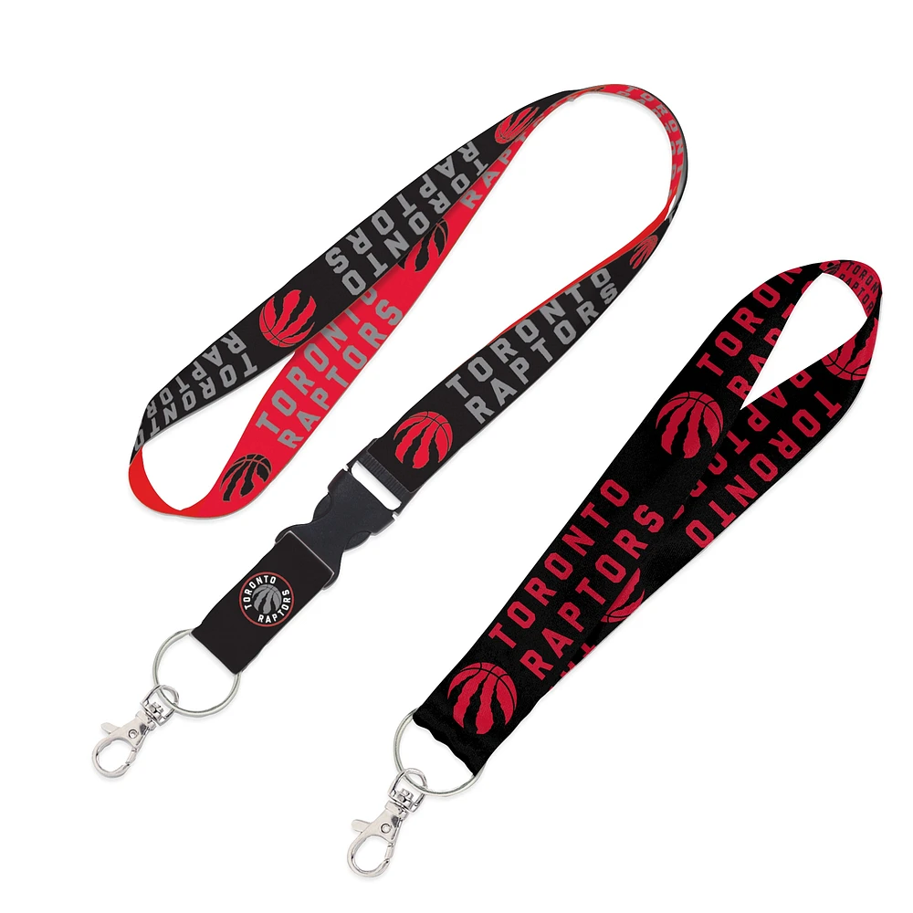 WinCraft Toronto Raptors Lot de 2 cordons avec boucle amovible et sangle pour clés