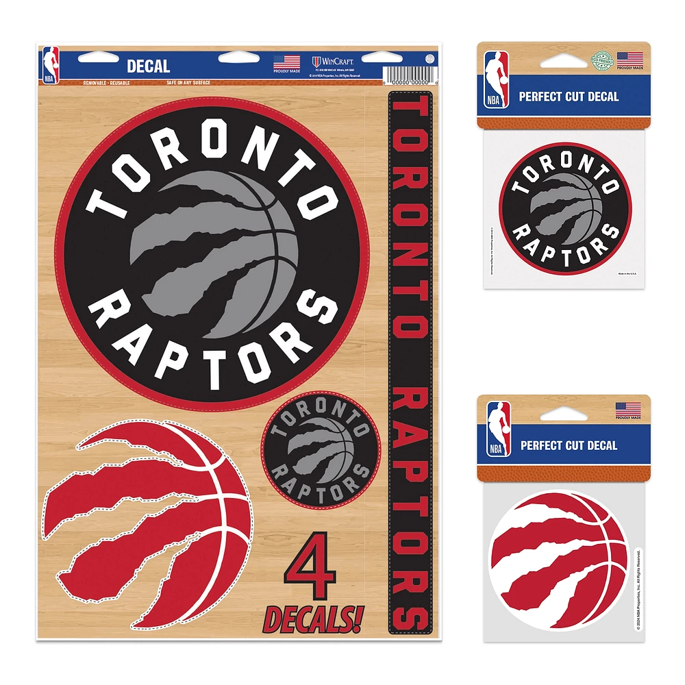 Pack de décalcomanies WinCraft Toronto Raptors