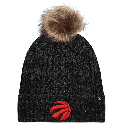 Bonnet en tricot à revers Meeko des Toronto Raptors '47 pour femme avec pompon